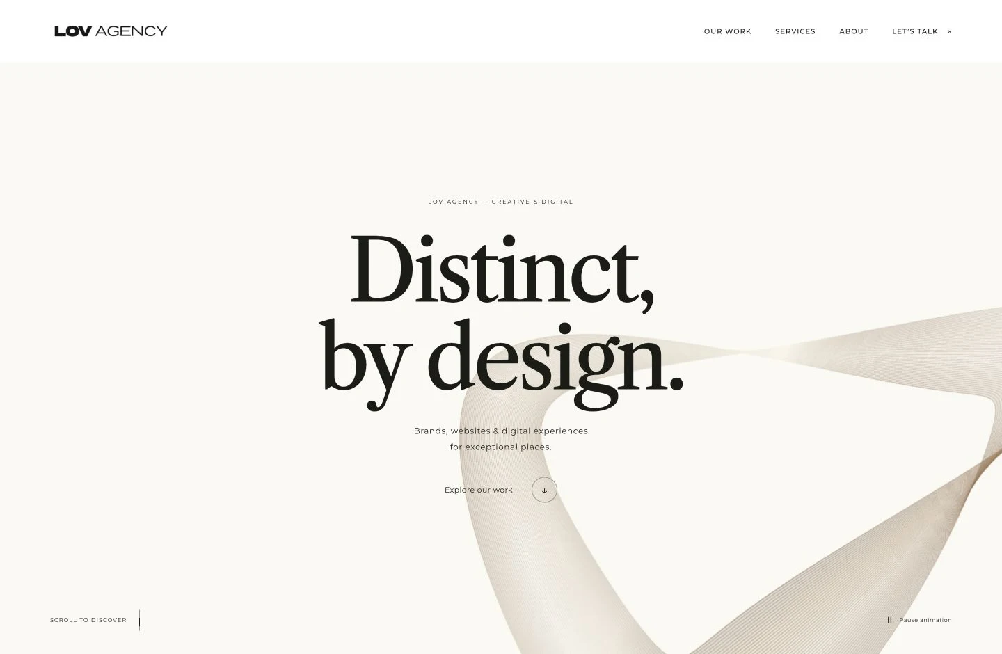 LOV Agency — project capture on iMac