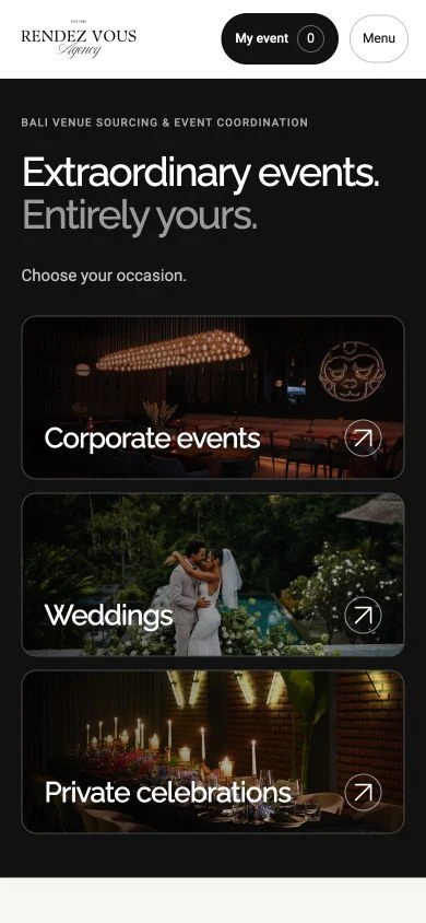 RDV Agency — project capture on phone